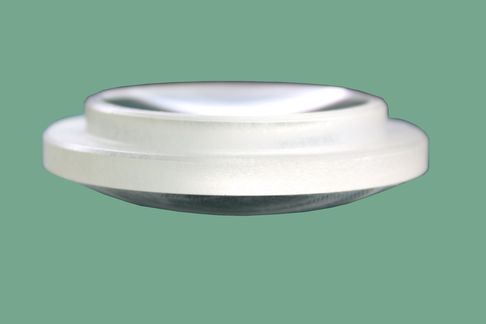 Large outer diameter stepped lens